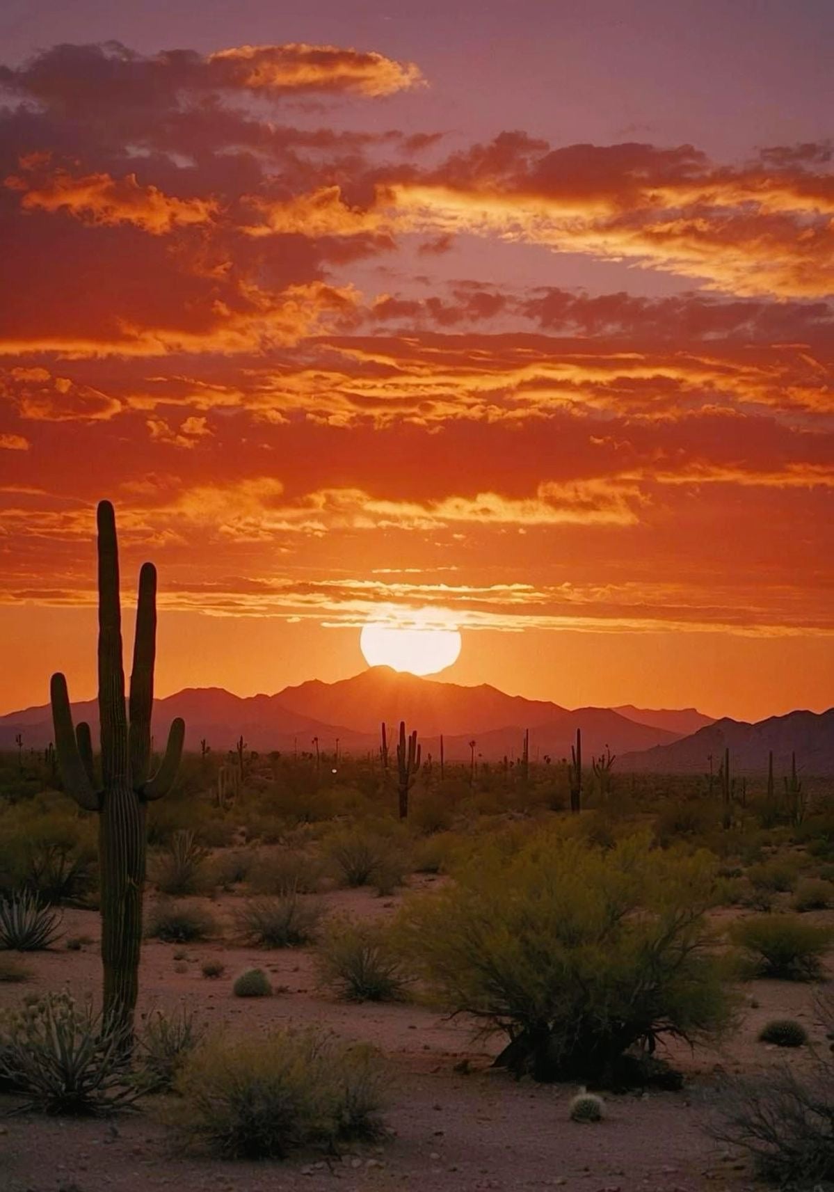cowboy sunset